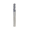 Amana Tool 51798 High Performance CNC Solid Carbide Variable Helix Spiral Ball Nose with AlTiN Coating for Steel, Stainless Steel & Composites 1/8 R x 1/4 Dia x 5/8 Cut Height x 1/4 Shank x 2-1/2 Inches Long Up-Cut 4-Flute End Mill/Router Bit
