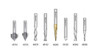 8-Pc CNC V-Groove, Point Roundover and Multi-Purpose Router Bit Collection, 1/4 Inch Shank