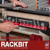 Woodpeckers RB-18 RACKBIT 18 Inch - 12 Bit Bases and One 18 Inch RACKBIT Rack-It