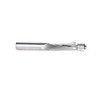 Amana Tool 58120 Solid Carbide UltraTrim Spiral 1/2 D x 1-1/2 CH x 1/2 SHK x 4 Inch Long w/ Double Lower BB Up-Cut 3 Flute Router Bit