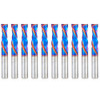 Amana Tool 46172-K-10, 10-Pack CNC SC Spektra Extreme Tool Life Coated Compression Spiral 3/8 D x 1-1/4 CH x 3/8 SHK x 3 Inch Long 2 Flute Router Bits