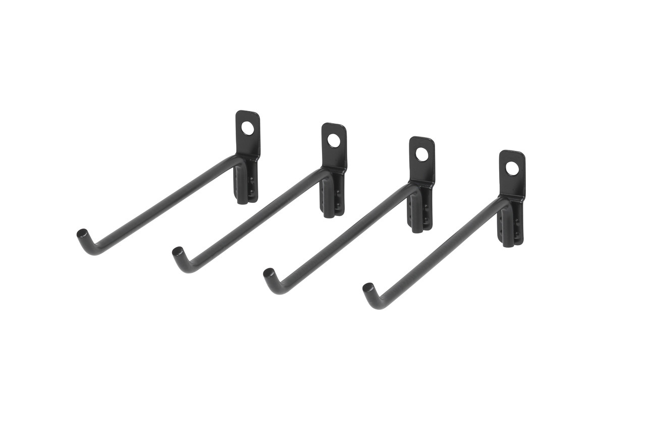 OmniWall Large Wire Hooks (4 Pack)-Black