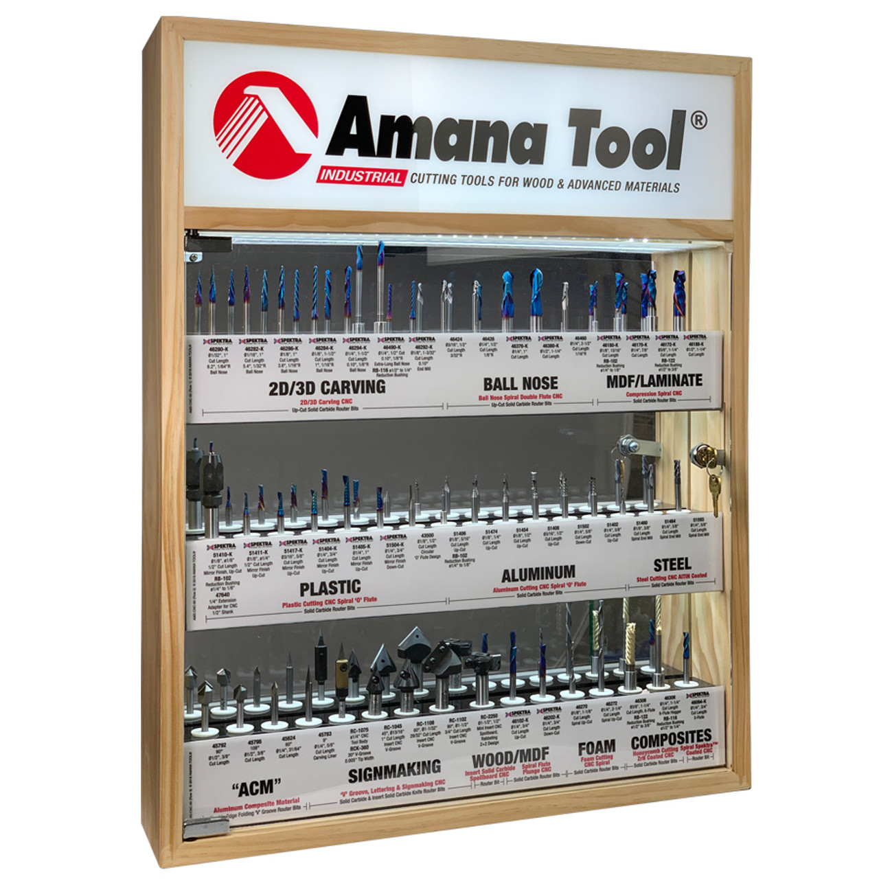 CNC Router Bit Set - Amana Tool AMS-CNC-60, 57-Pc Master Collection