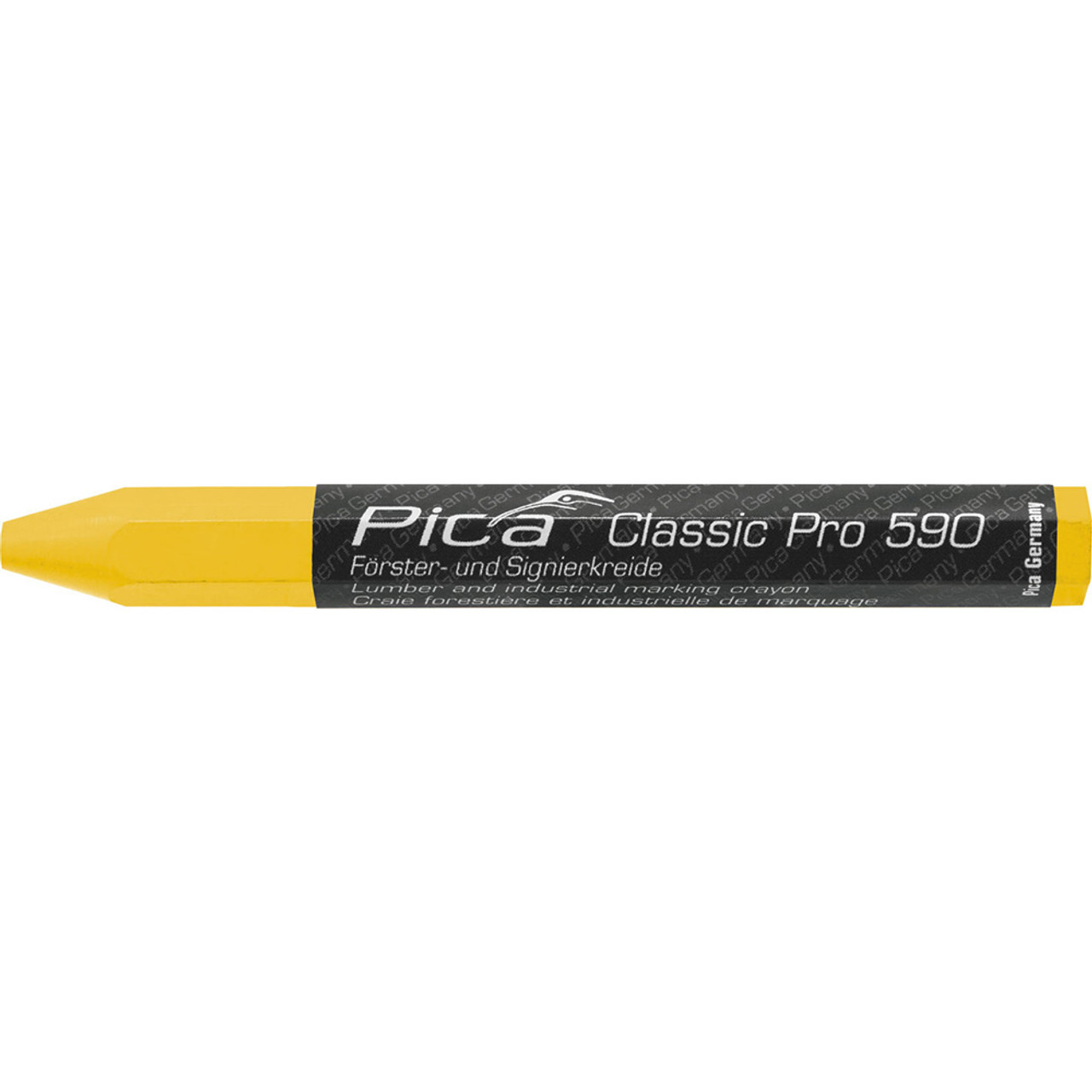 Pica 590/44 Classic Pro 590 Lumber and Industrial Marking Crayon - YELLOW