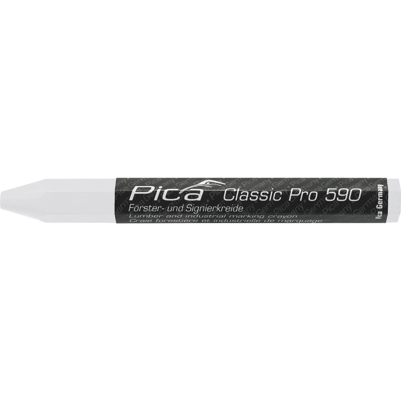 Pica 590/52 Classic Pro 590 Lumber and Industrial Marking Crayon - WHITE