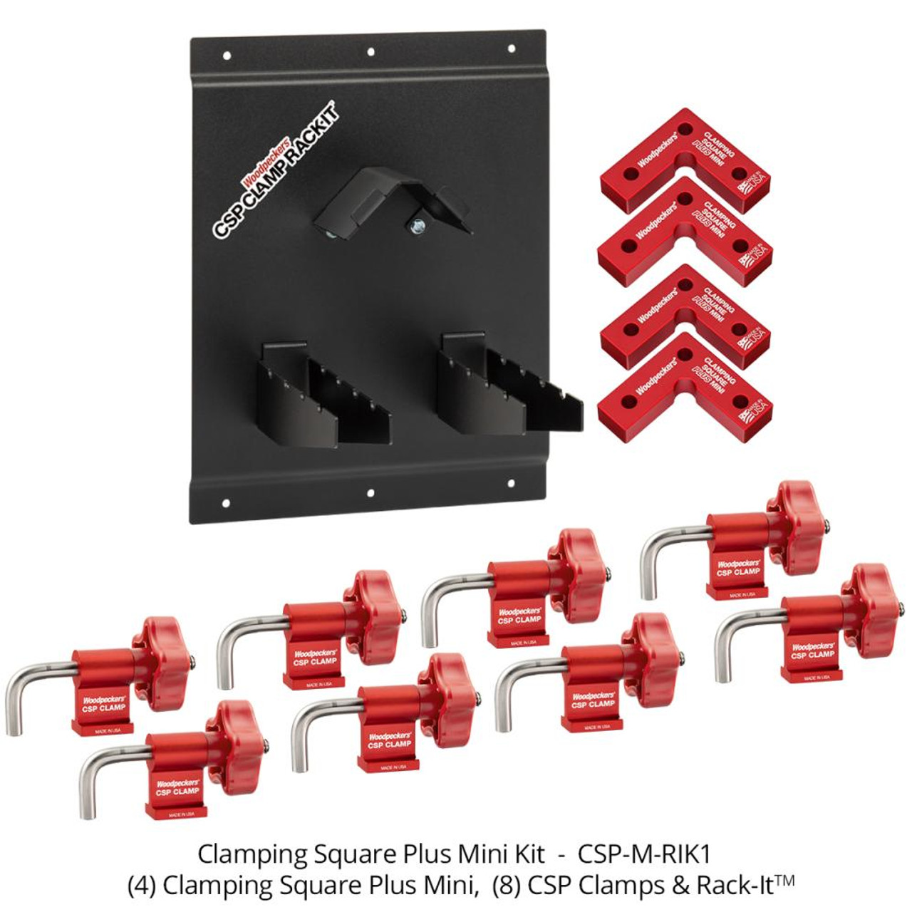 Clamping Squares Mini Kit Woodpeckers CSP-M-RIK1 - Precision Tools