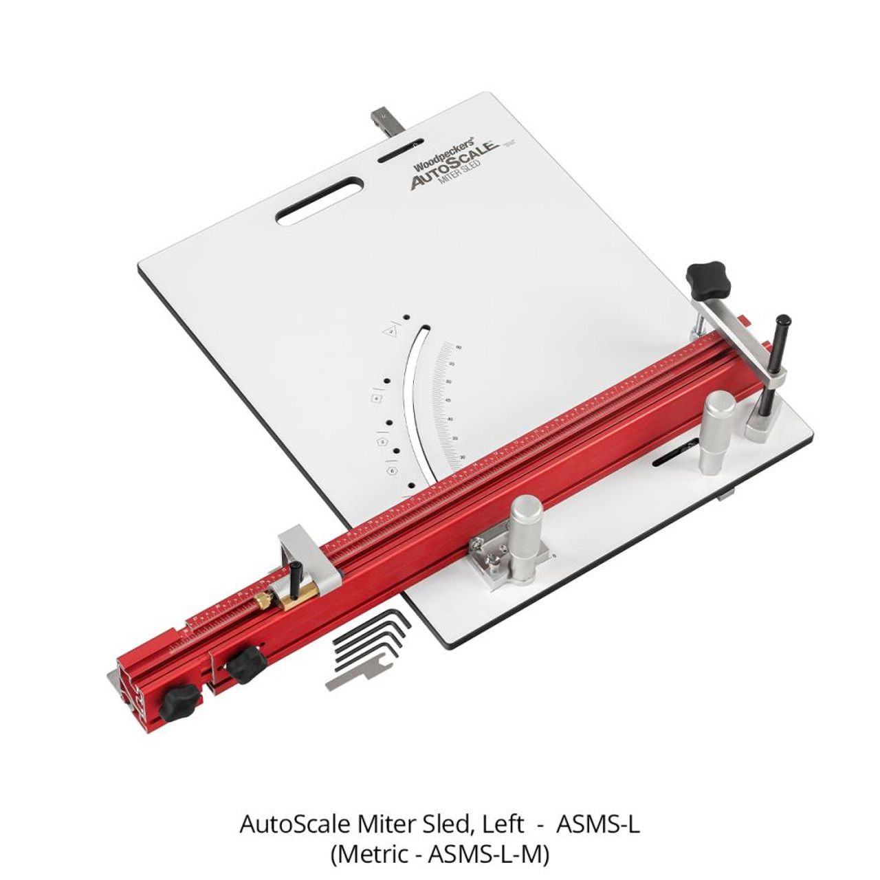 Miter Sled for Precision Cuts - Woodpeckers ASMS-L-M Metric