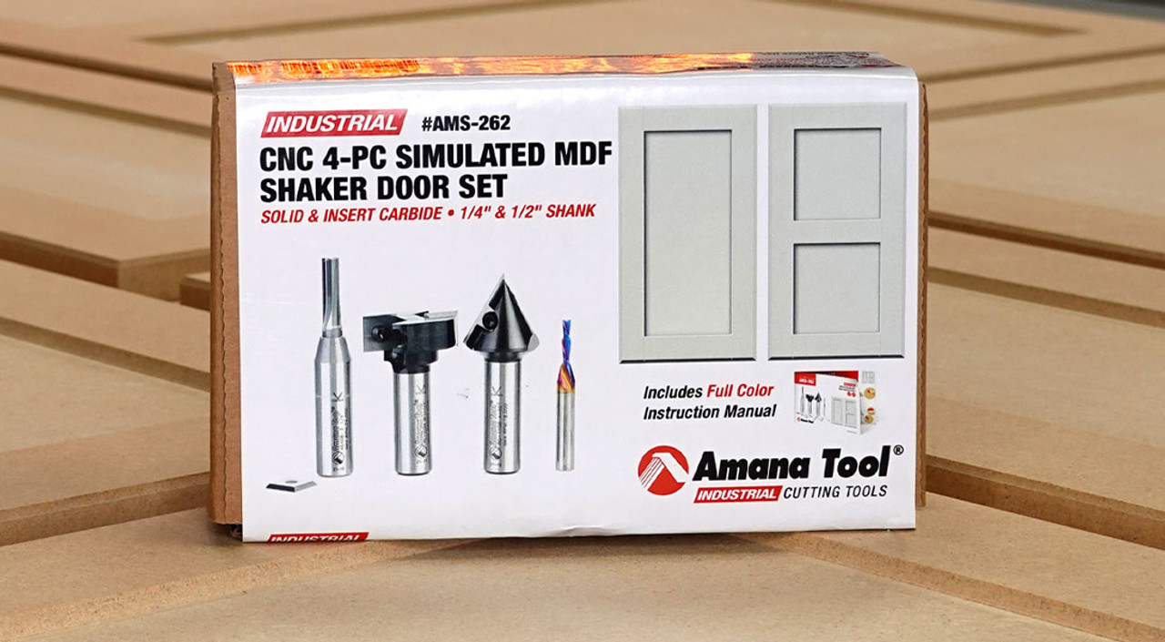 CNC Router Bit Set Amana AMS-316 MDF Shaker Door - Save 21%