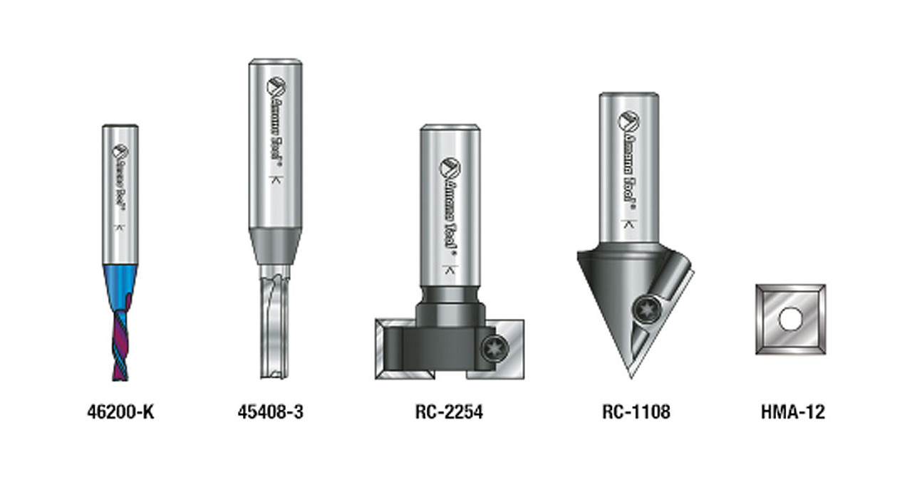 CNC Router Bit Set Amana AMS-262 MDF Shaker Door - Save 21%
