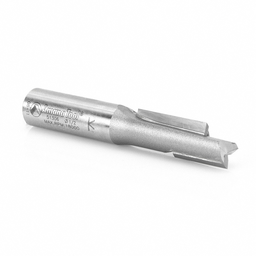 Amana Tool 51306 – Tauchfräser Mit Staggerzahn, 1/2 Zoll Durchmesser Für Harte Materialien