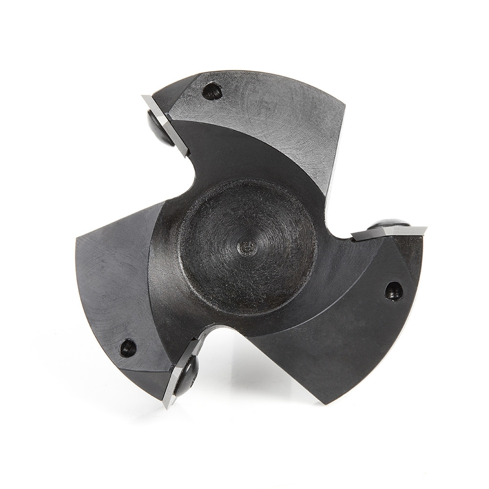 Amana Tool RC-2257 CNC Fräser – Hartmetall Spoilboard Oberfläche & Falzfräser, 2-1/2 Zoll Durchmesser, 1/2 Zoll Schaft