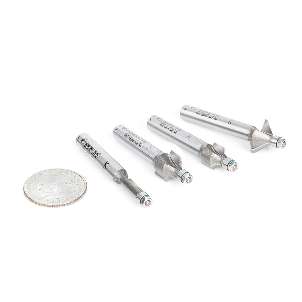 Amana Tool Incra Schwalbenschwanzfräser-Set | 6-teilig, Hartmetallbestückt, 1/2 Schaft