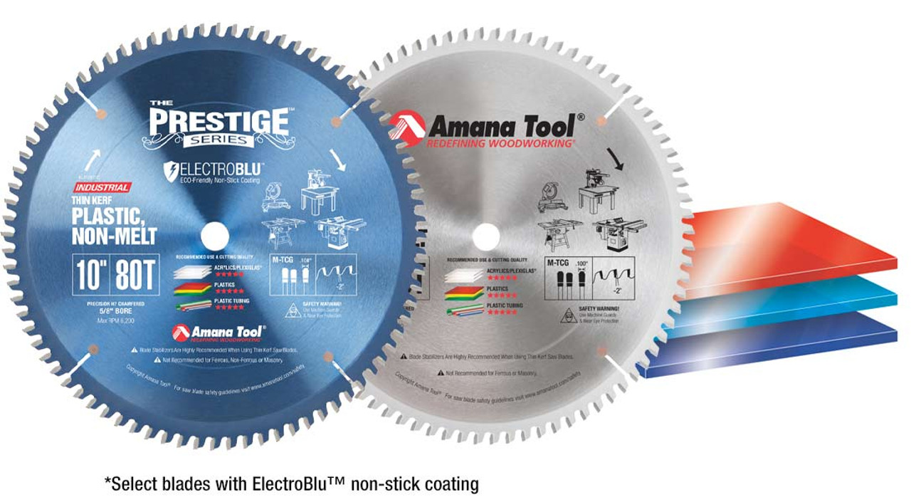 Amana Tool LB12961-30 Carbide Tipped Non-Melt Plastic 12 Inch D x 96T  M-TCG, -2 Deg, 30MM Bore, Circular Saw Blade