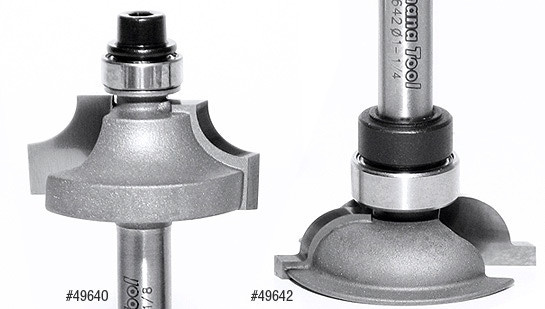 Router Bit Set - Amana Tool 49643 Carbide Tipped Bead Stile & Rail