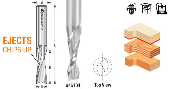 Spiral Up-Cut Router Bit 5/64