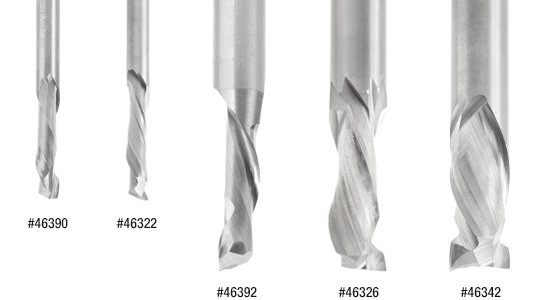Compression Spiral Router Bit - Amana Tool 46324, 3/8