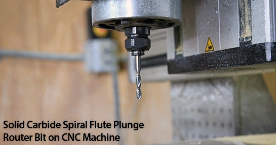 Solid Carbide Spiral Plunge Router Bit - Amana Tool 46353