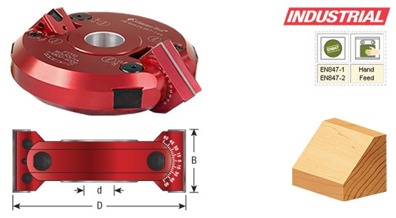 Adjustable Chamfer Shaper Cutter Amana Tool 61311 - 167mm D x 60mm CH