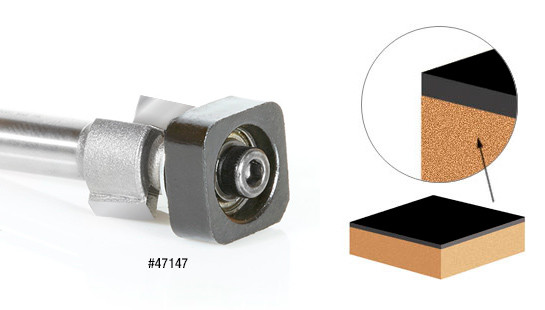 Laminate Trimmer Router Bit Amana Tool 47149 - 3/4