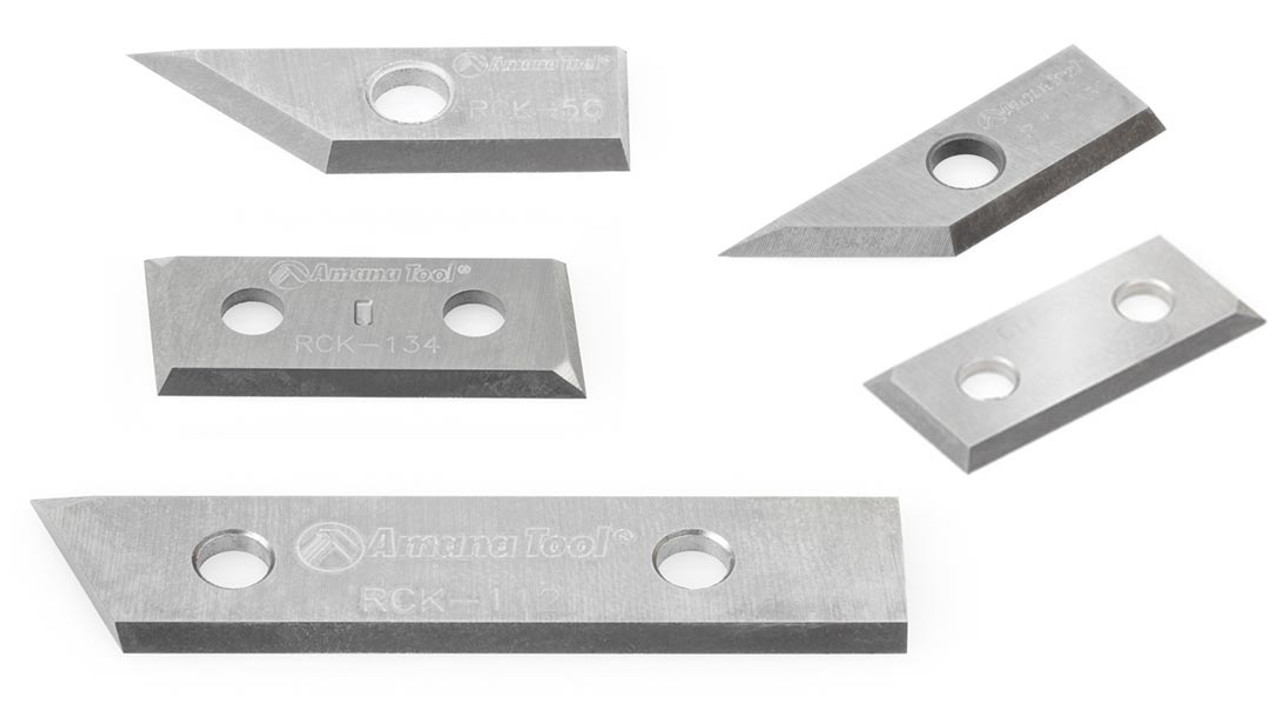 Amana Tool RCK-350 S.C. V Groove Insert MDF Repl. Knife 27 x 9 x 1.5mm for  Amana Tool RC-1030, RC-1045, RC-1046, RC-1048, RC-1047, RC-1049, RC-1072, 