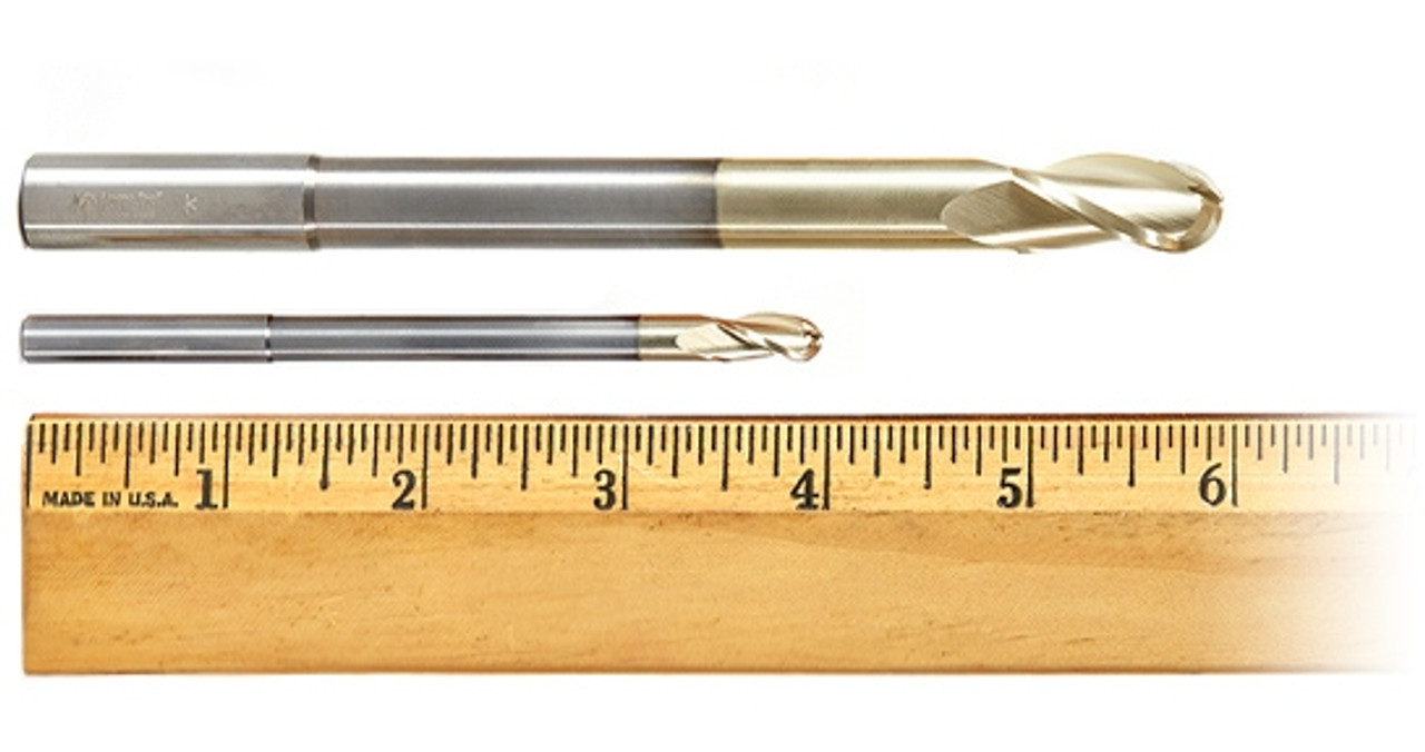 Extra Long CNC Carving Bit, Amana Tool 46490, Tapered Ball Nose