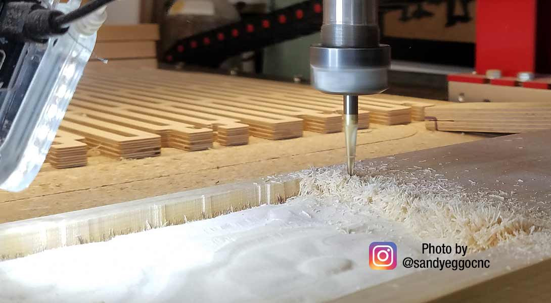 CNC Carving Tapered Ball Nose - Amana Tool 46473, 6.2 Deg, ZrN Coated