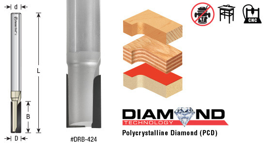 1pc 6MM*80°*0.4m Polycrystalline PCD Diamond CNC router bit Granite