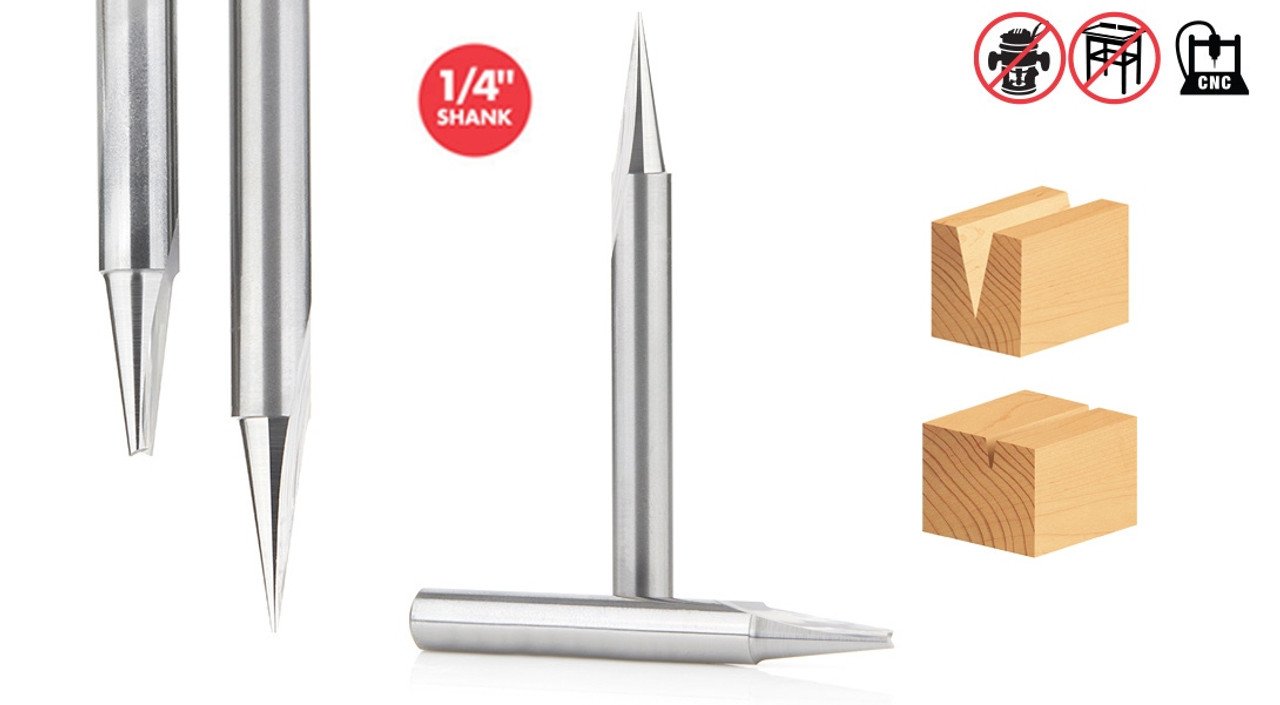 CNC Carving Router Bits Amana Tool AMS-198, 1/4