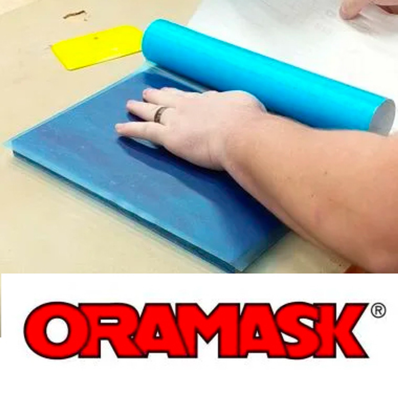 ORAMASK 831 - Sandblast Film Brand: ORAMASK Thickness: 230 µm Dimension:  0,5 x 1 m