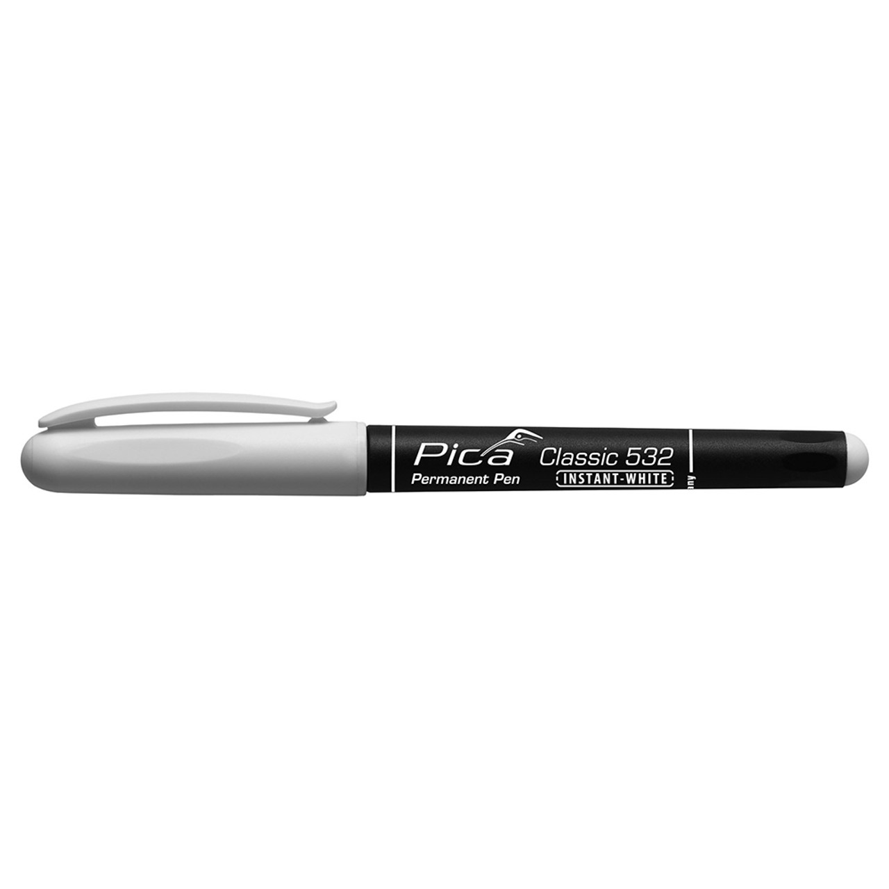 Permanent White Marker Pen - Pica 532/52/SB, Water Resistant Ink