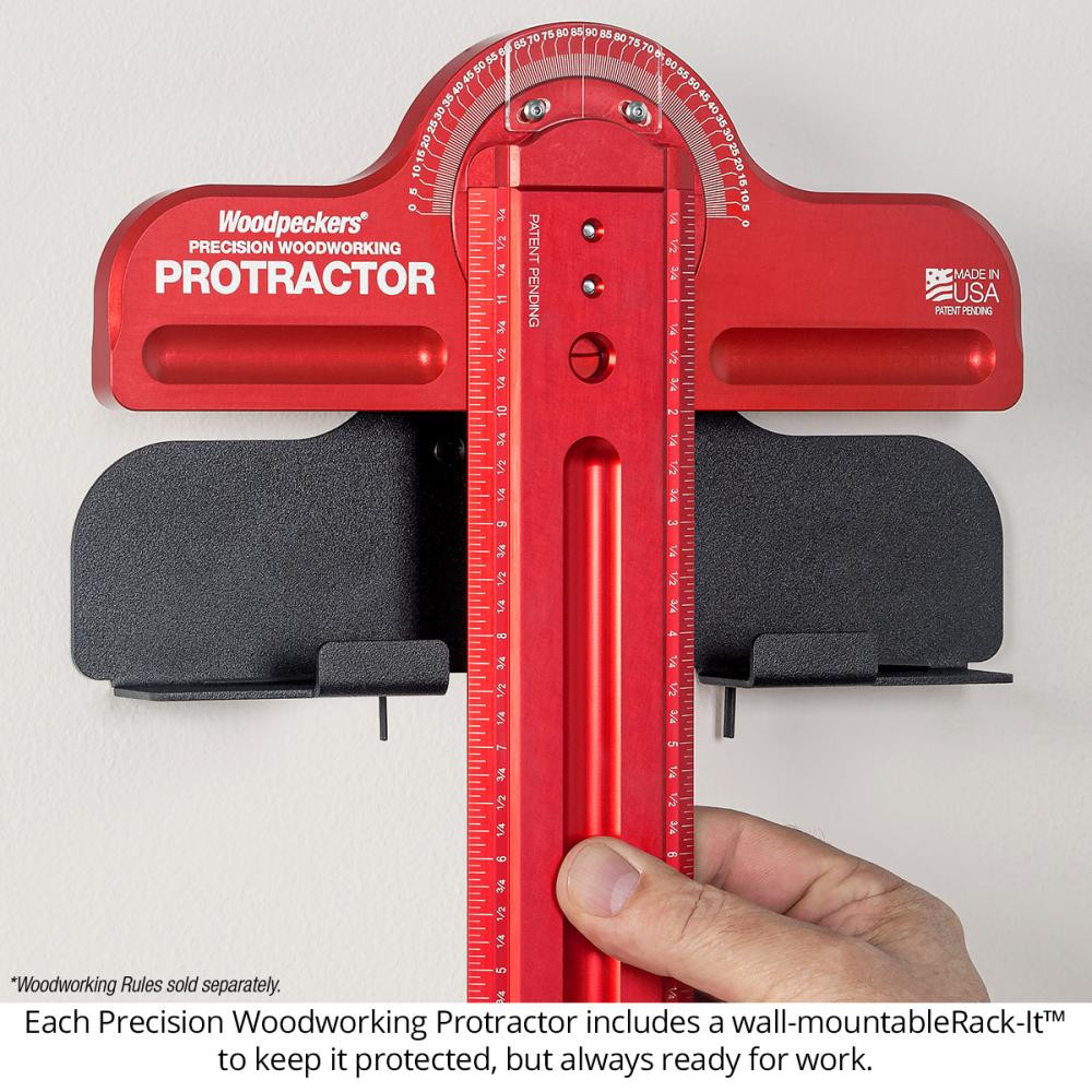 Woodpeckers Variable Pressure Featherboard (2-Pack) - Adjustable Hold-Down For Table Saws, Routers, Miter Slots