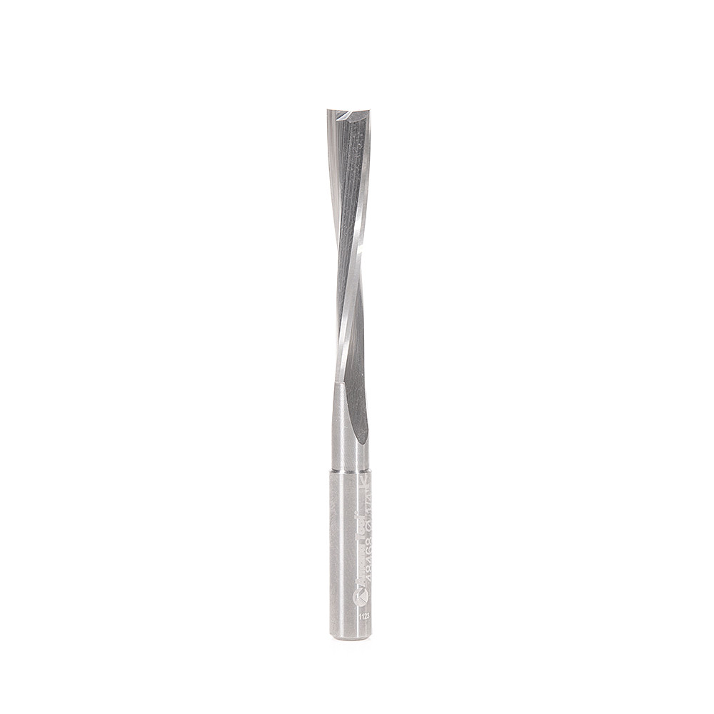 51379 Solid Carbide CNC Spiral 'O' Single Flute, Aluminum Cutting 1/2 Dia X 1-1/8 X 1/2 Shank X 2 1 2 Inch Long Up Cut Router Bit - View #14