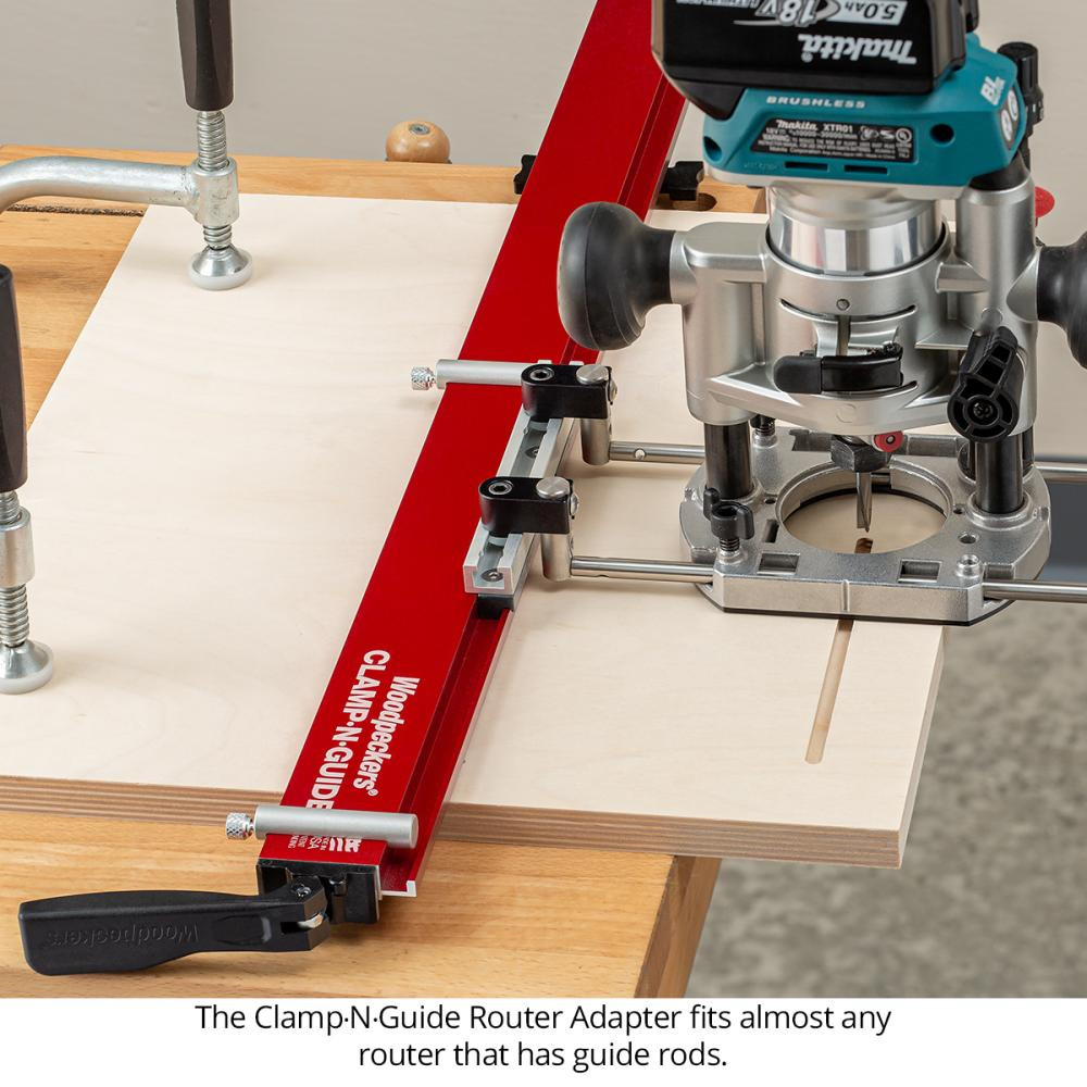 Woodpeckers Clamp-N-Guide Router Adapter 1/4
