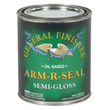 General Finishes Arm-R-Seal Based Topcoat, Semi-Gloss, 1 Quart