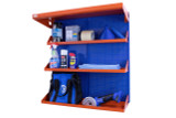 OmniWall Shelving Kit- Panel Color: Blue Accessory Color: Orange