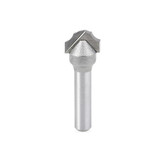 Amana Tool MRC0304 Carbide Tipped Miniature Plunge Classical 1/8 R x 1/2 D x 5/16 CH x 1/4 Inch SHK Router Bit