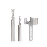 Amana Tool AMS-288 3-Pc CNC General Purpose Set, 1/4 Inch Shank