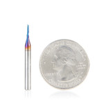 51394-K Solid Carbide CNC Spektra Extreme Tool Life Coated Spiral O Flute, Plastic Cutting 1.1mm Dia x 4mm x 3mm Shank Up-Cut Router Bit