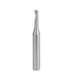 Amana Tool 51840 CNC SC Spiral O Single Flute, Aluminium schneiden 5/32 D x 9/16 CH x 1/4 SHK x 2 Zoll lang Up-Cut Router Bit mit Mirror Finish