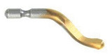 Noga BN1012 N1 HSS TiN Coated Right-Handed Deburring Swivel Blade for Abrasives, 40 Deg (10 Pack)
