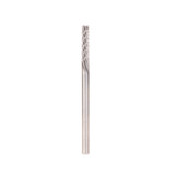 Amana Tool 48450 Vollhartmetall Kohlefaserschneiden 3mm D x 13mm CH x 3mm SHK x 50mm lang Down-Cut Router Bit