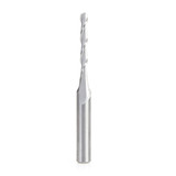 Amana Tool 46512 Vollhartmetall Double Flute Up-Cut Ball Nose Spiral 1/16 R x 1/8 D x 1 CH x 1/4 SHK x 2-1/2 Zoll lang Router Bit