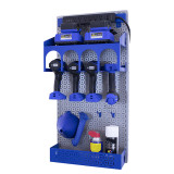 OmniWall Power Tool Kit- Panel Color: Silver Accessory Color: Blue