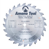 Amana Tool RA1024 Carbide Tipped Radial Arm 10 Inch D x 24T ATB, -2 Deg, 5/8 Bore Circular Saw Blade
