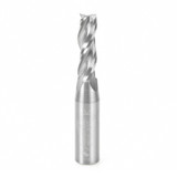 Amana Tool 46114 CNC Solid Carbide Spiral Plunge 3/8 D x 1-1/4 CH x 1/2 SHK x 3 Inch Long Up-Cut, 3-Flute Router Bit