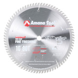 Amana Tool 610800-TS Carbide Tipped Thin Kerf Miter 10 Inch D x 80T ATB, 10 Deg, 5/8 Bore, Circular Saw Blade