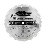 Timberline 250-800 Carbide Tipped Miter or Stationary 10 Inch D x 80T ATB, 0 Deg, 5/8 Bore, Circular Saw Blade