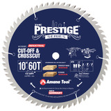 Amana Tool 610600C Hartmetallbestücktes Prestige Abläng- und Trennsägeblatt 10 Zoll D x 60T ATB, 10 Grad, 5/8 Bohrung Kreissägeblatt