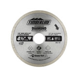 Timberline 640-110 Continuous Rim Diamond 4+1/2 Inch D 7/8 Bore, Circular Diamond Saw Blade