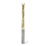 CNC Carving Tapered Ball Nose - Amana Tool 46473, 6.2 Deg, ZrN Coated